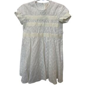 Tia Cibani Kids Farthingale Dress White Eyelet Lace NWT Size 2T
